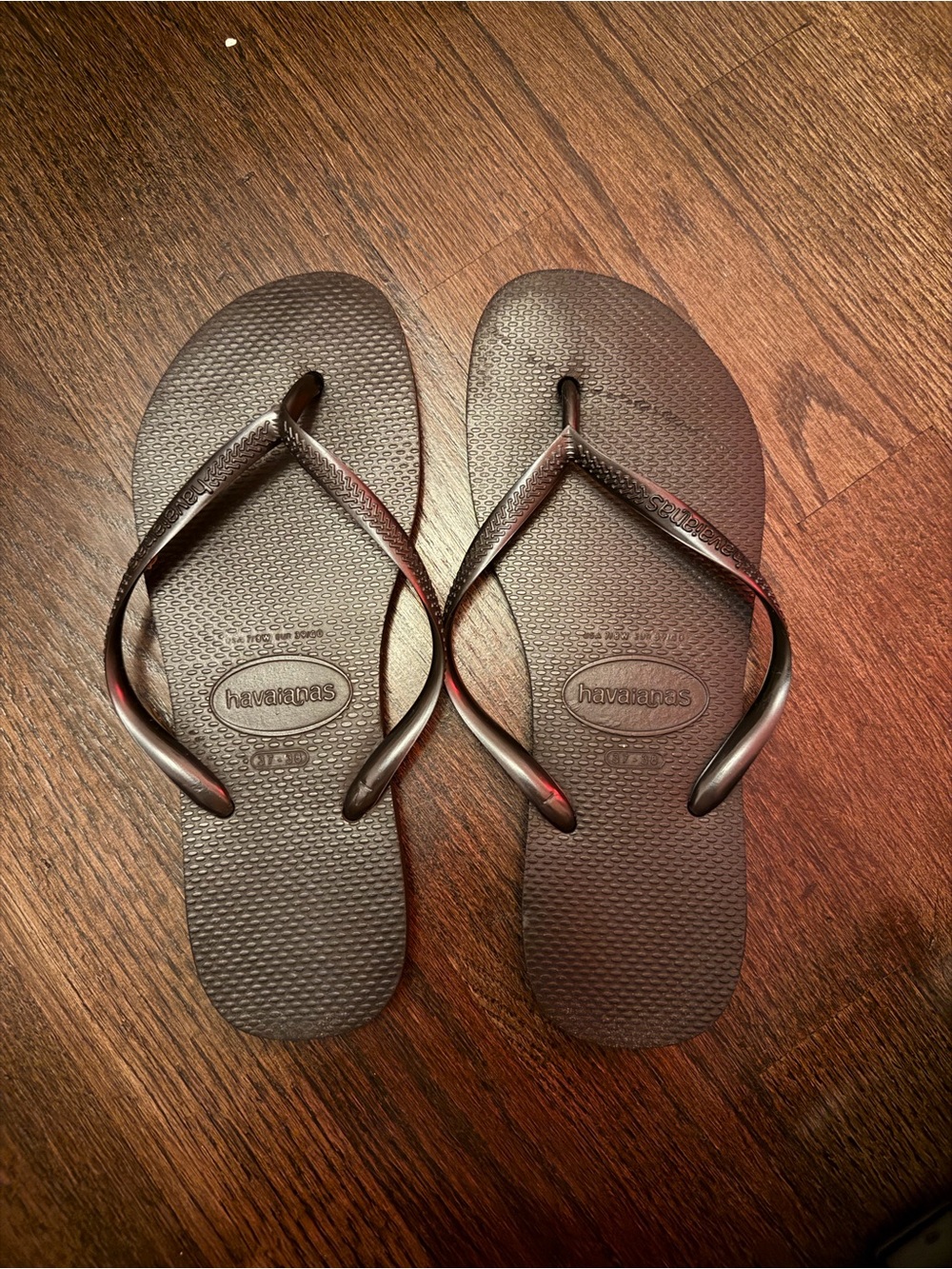 Havaianas Women's Black Slim Flip Flops